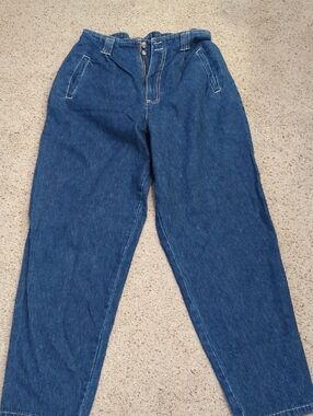 Vintage High-Waist Relaxed Fit Denim Pants  Mom Jeans‎
